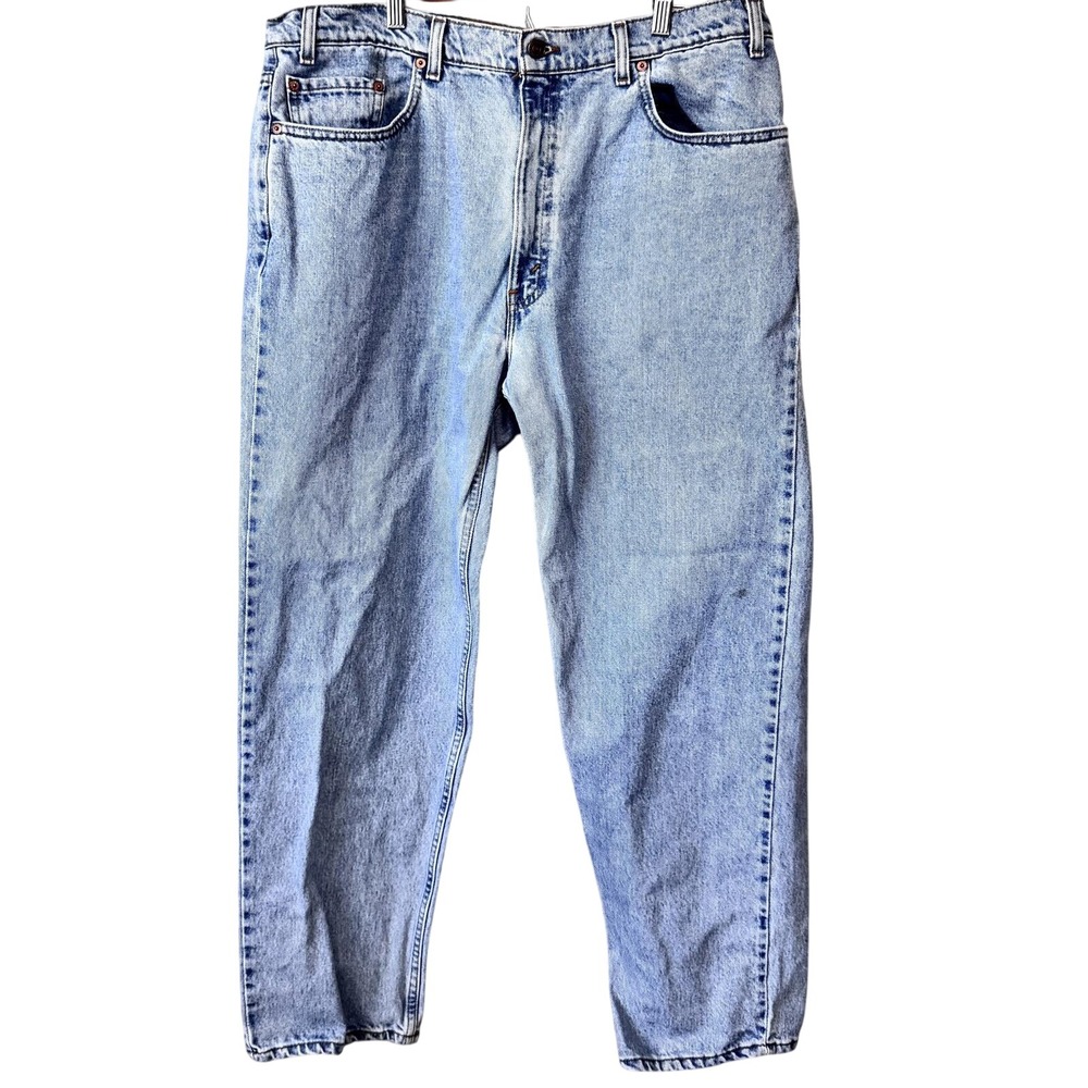 Levi's 550 Jeans Men's 40x30 VTG Made In USA Relaxed Fit Tapered Leg Light Blue